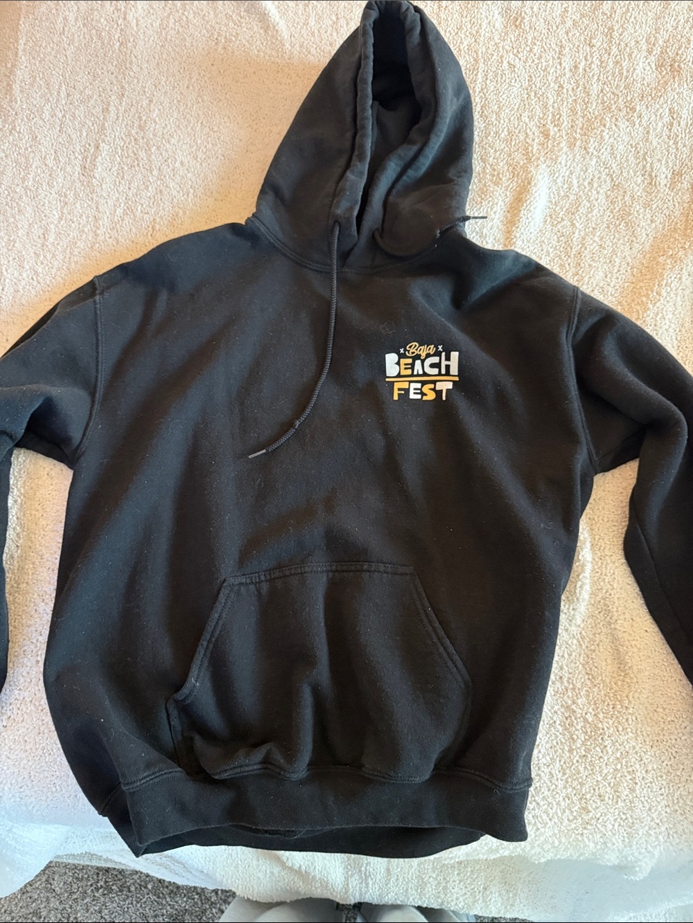 Baja Beach Fest Black Logo Pullover Hoodie